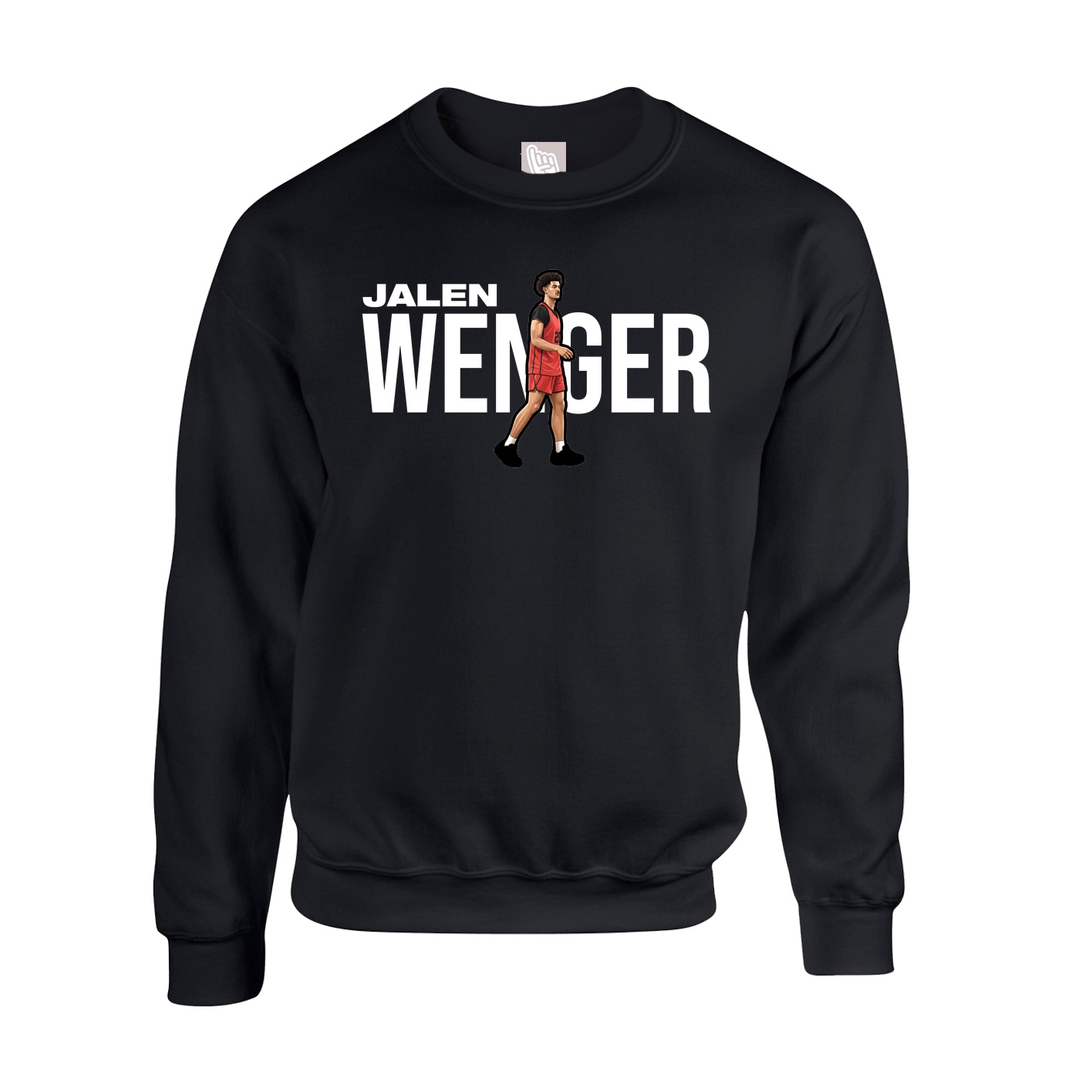 Fleece Crew — Player Name in Black