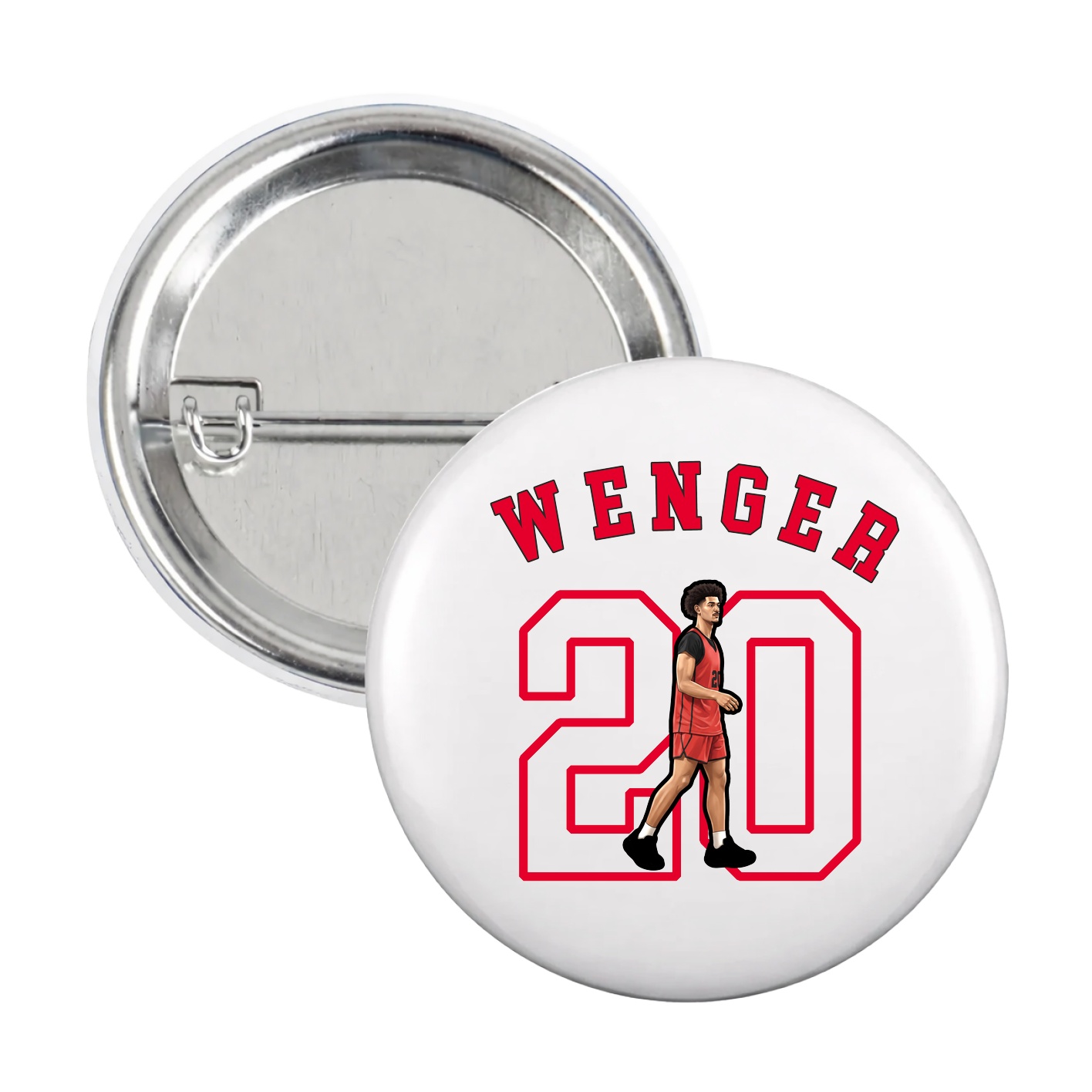 Game Day Button — Shirsey Arch in White