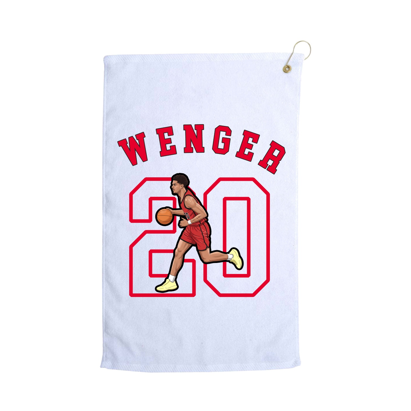 Golf Towel — Shirsey Arch in White