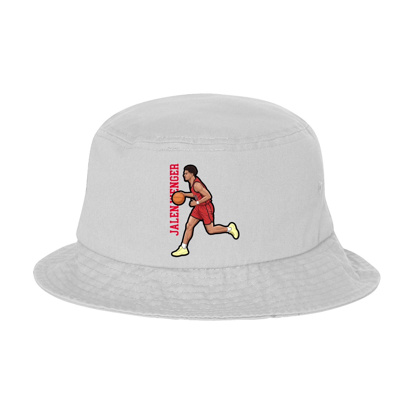 Bucket Cap — Name Vertical in White