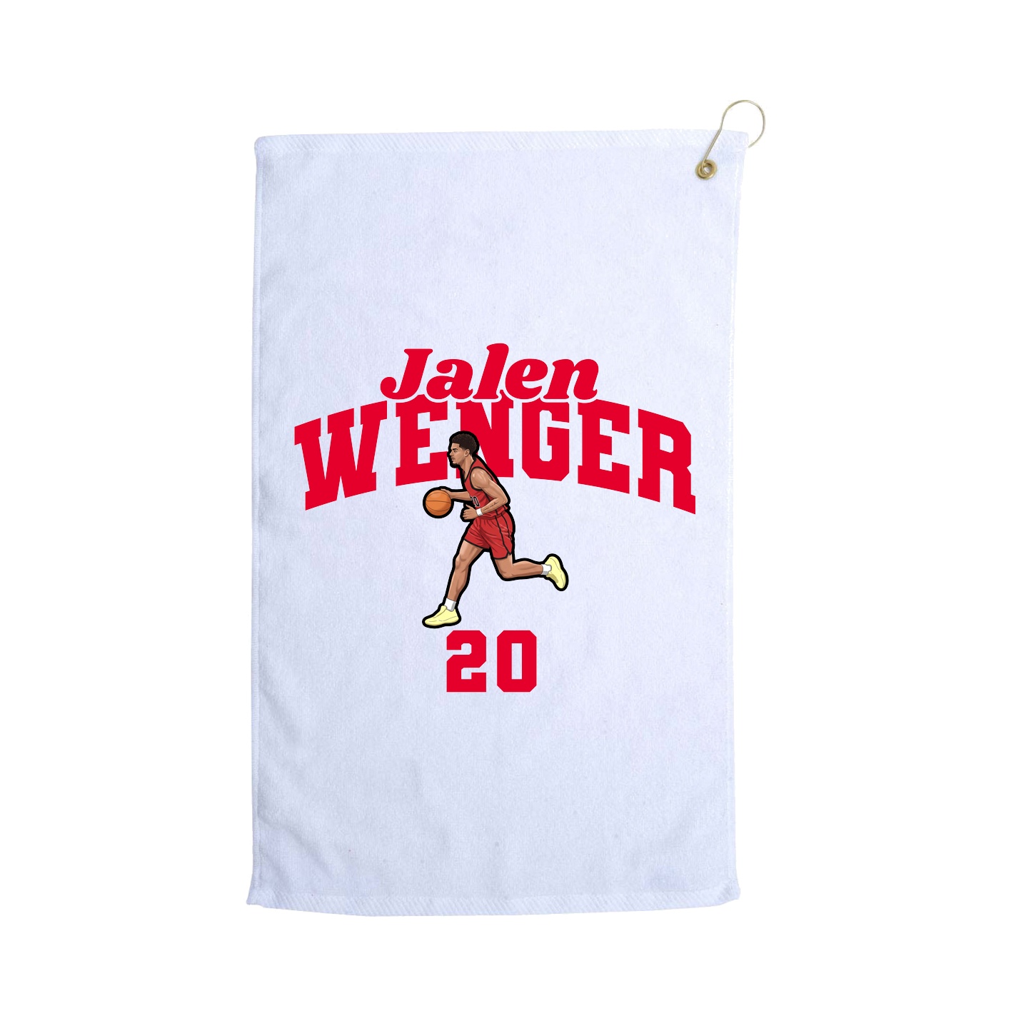 Golf Towel — Signature Arch in White