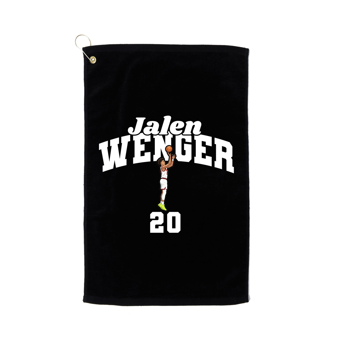 Golf Towel — Signature Arch in Black