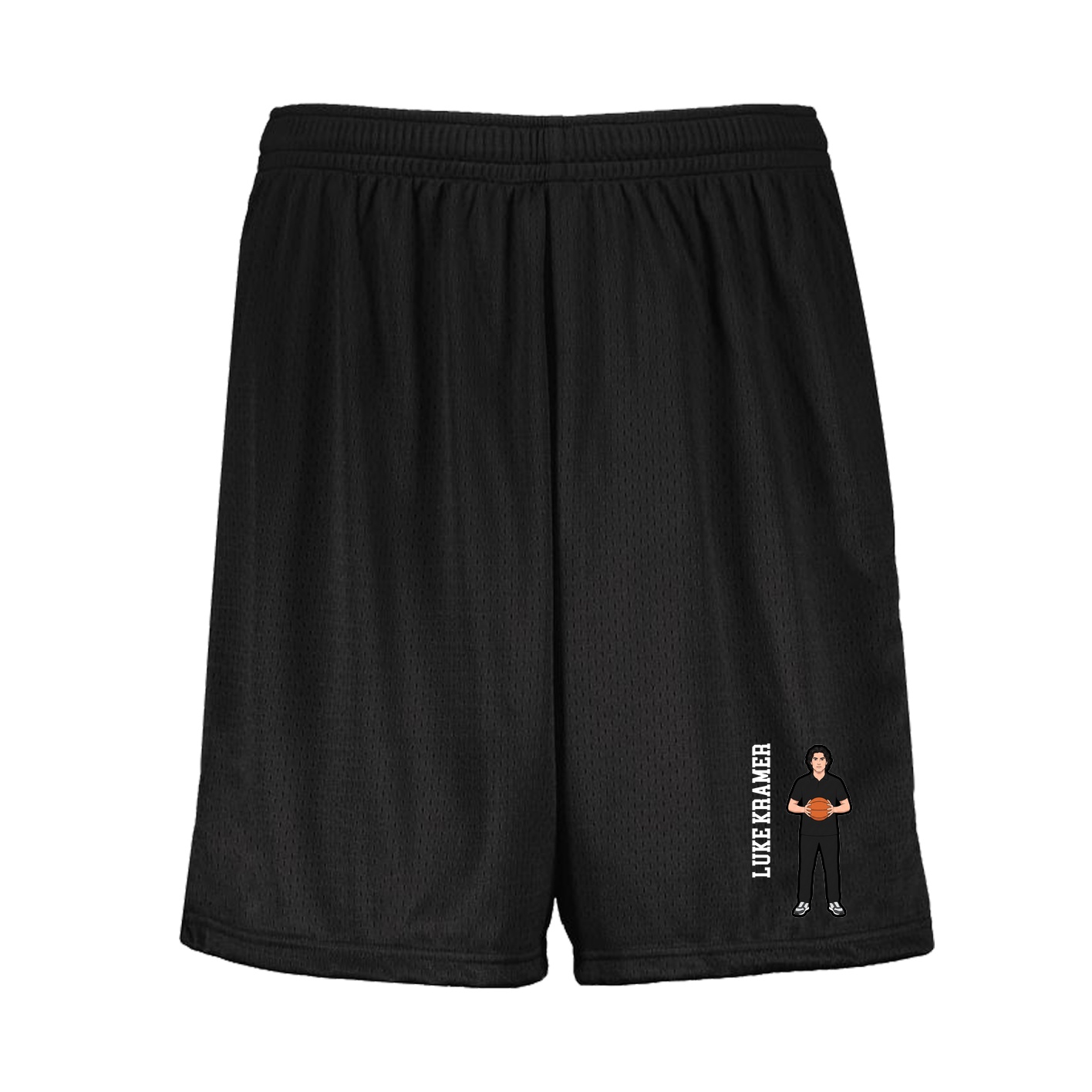 Shorts — Name Vertical in Black