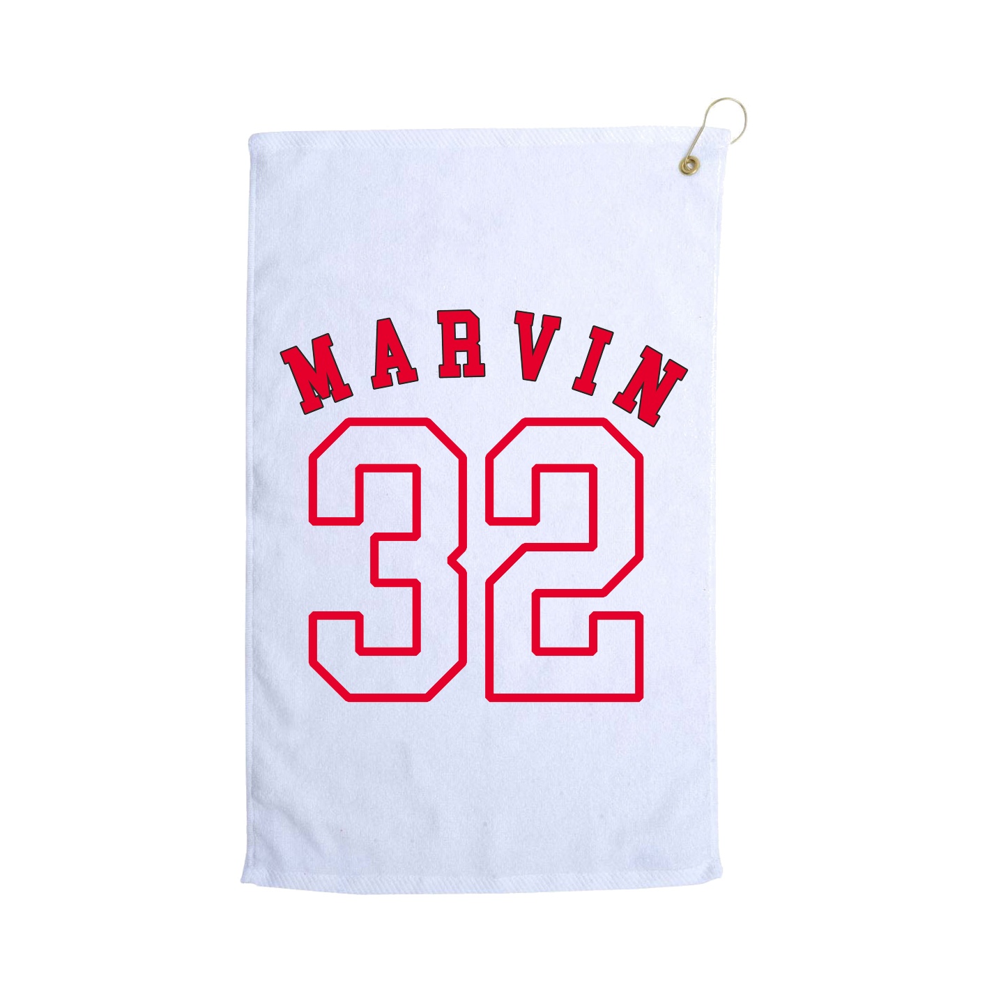 Golf Towel — Shirsey Arch in White