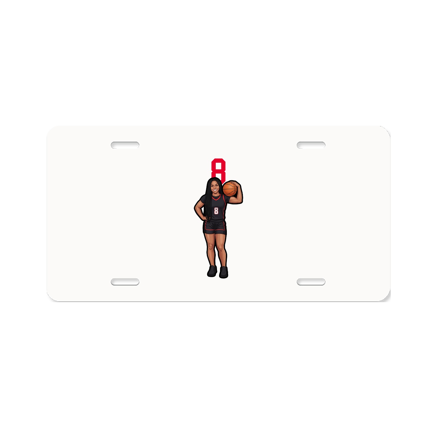 License Plate — Number Top in Classic