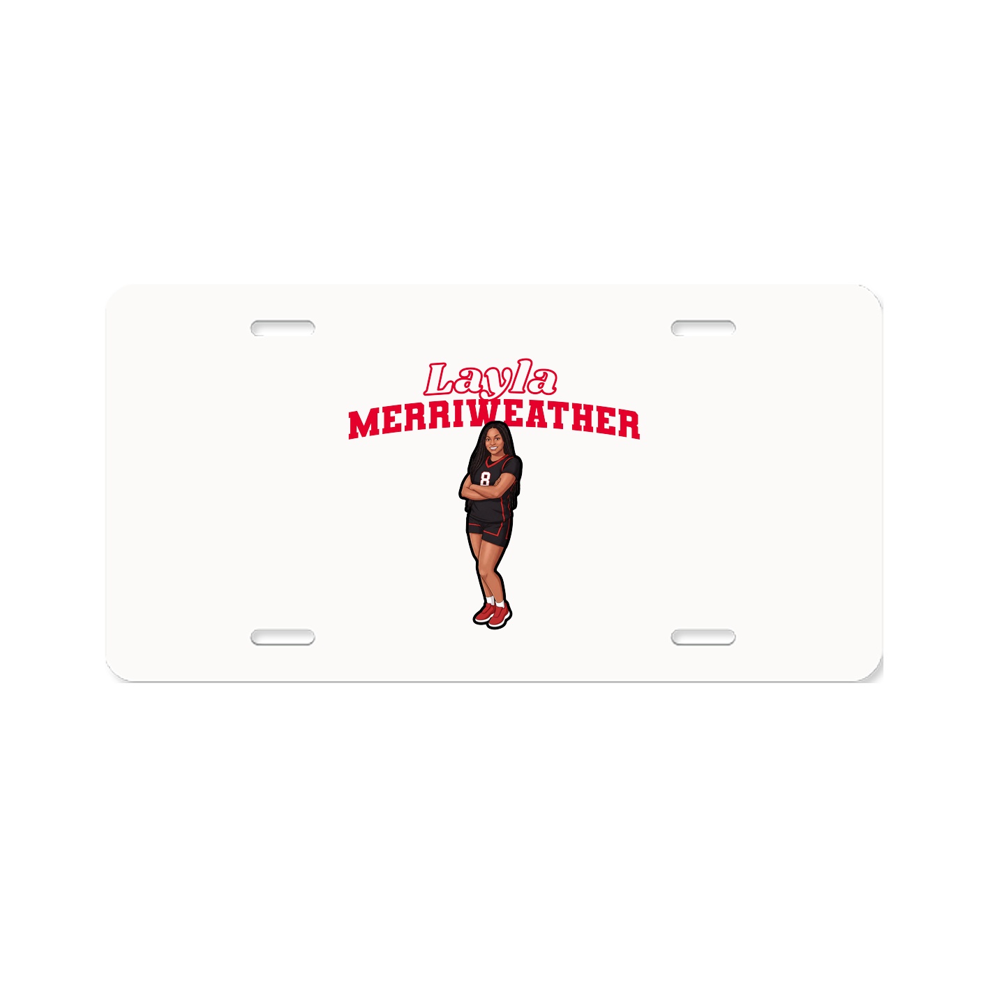 License Plate — Name Arch in Classic