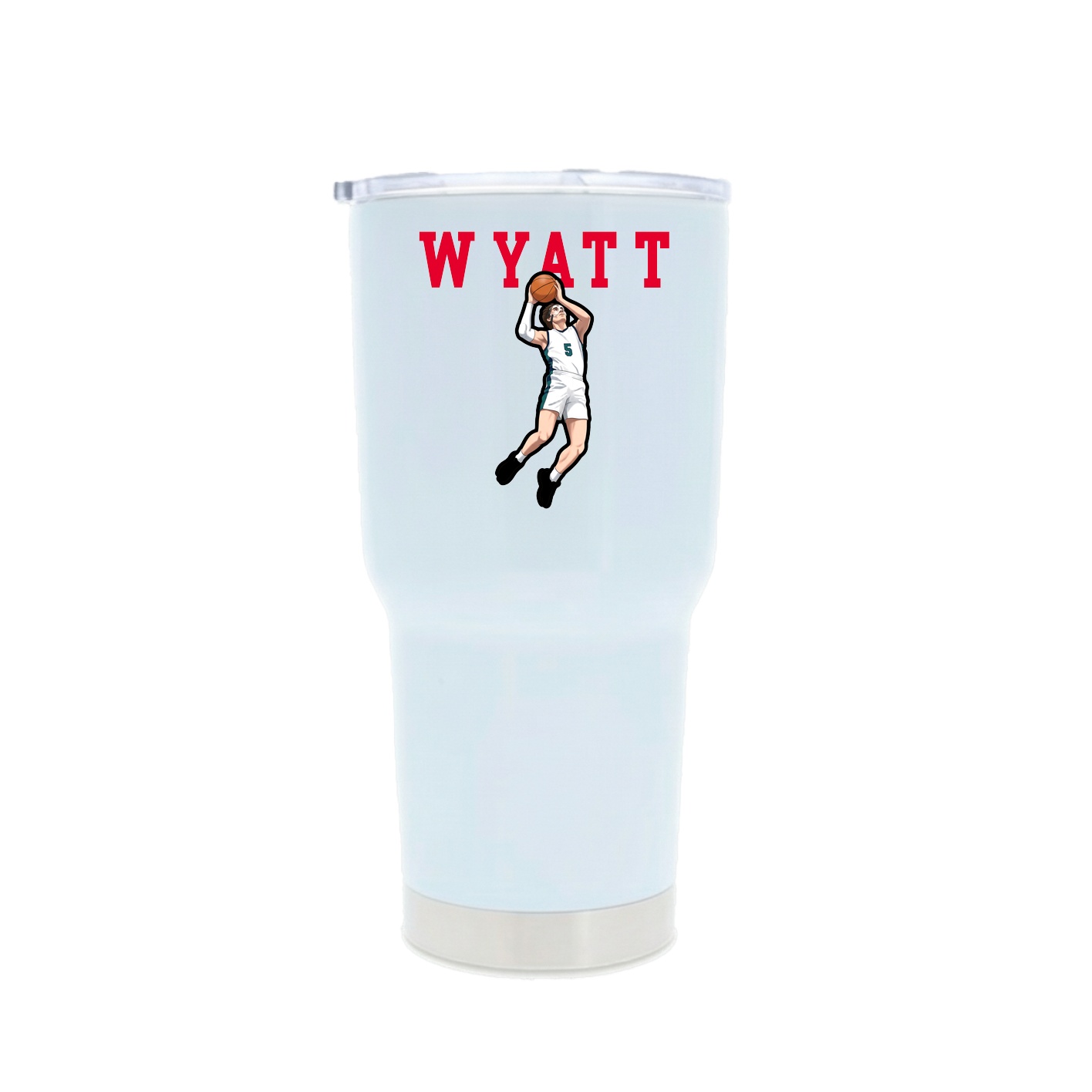 30oz Stainless Steel Tumbler — Shirsey in White