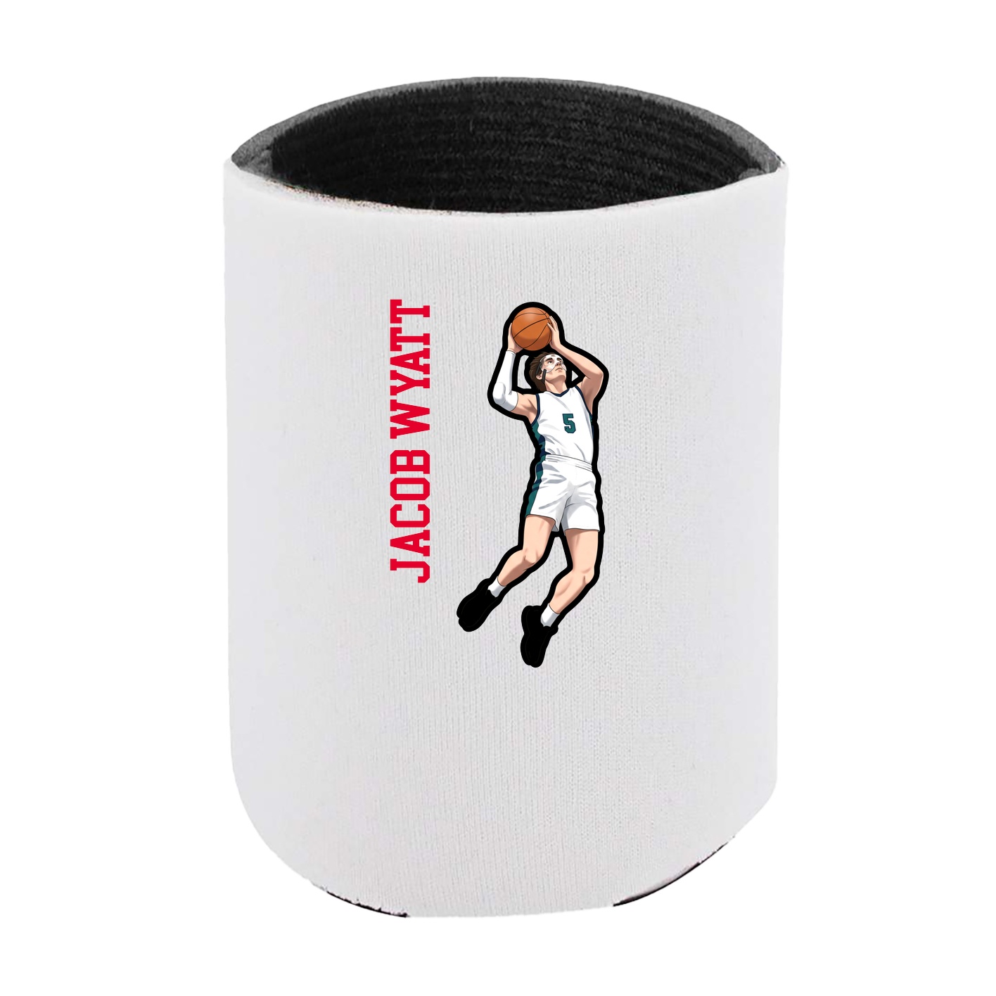 Can Holder — Name Vertical in White