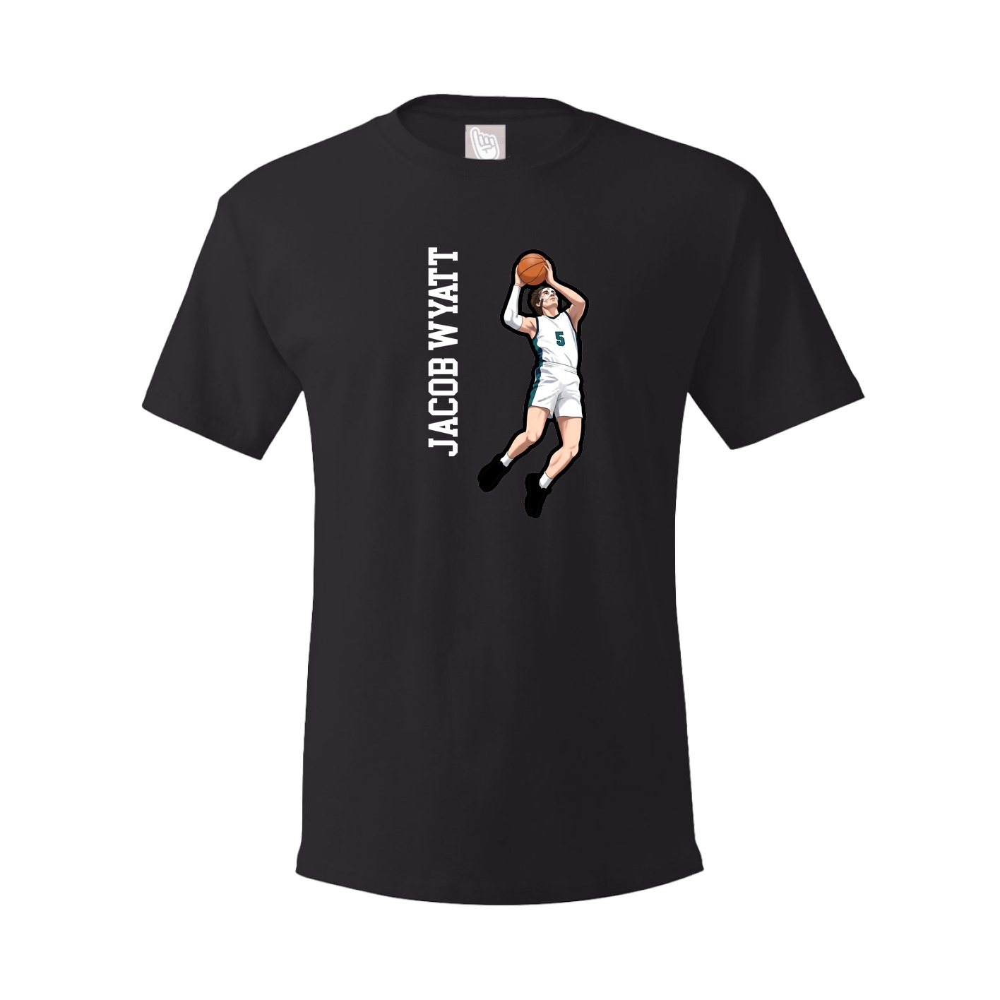 Tee — Name Vertical in Black