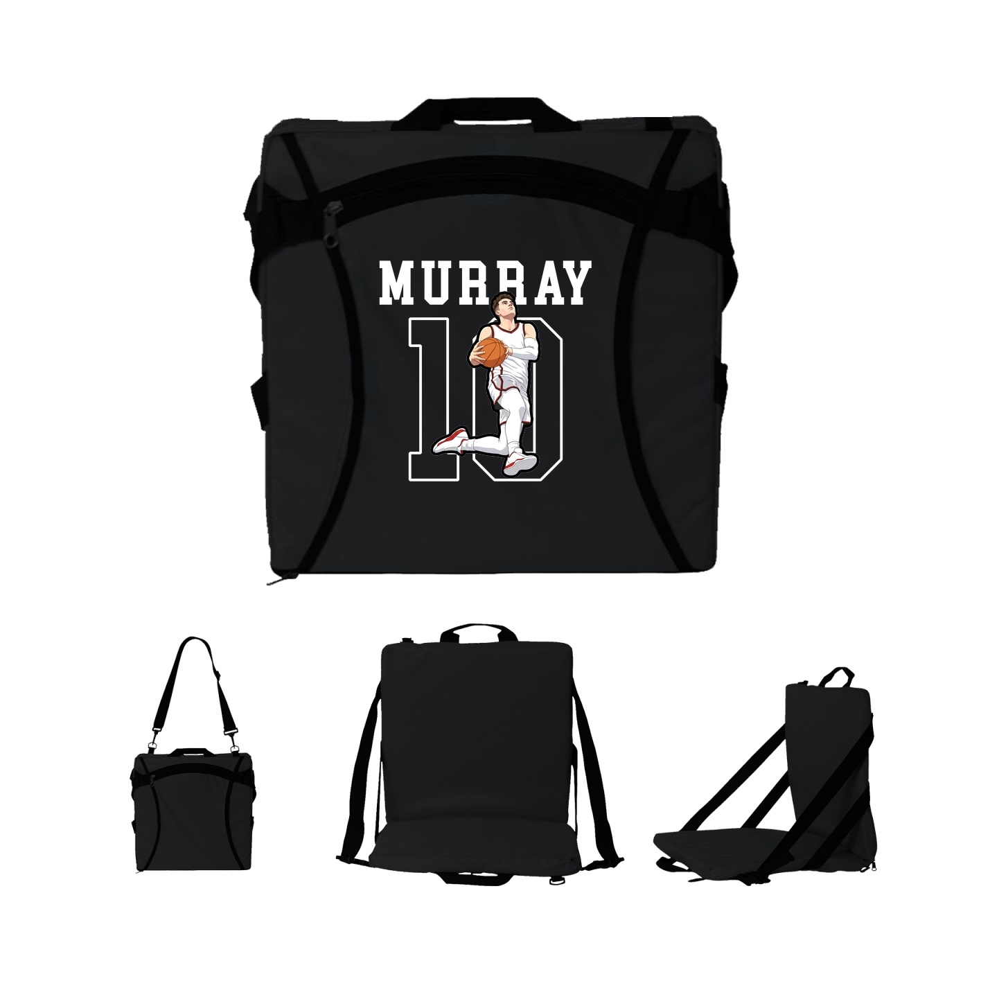 Folding Stadium Seat — Shirsey in Black