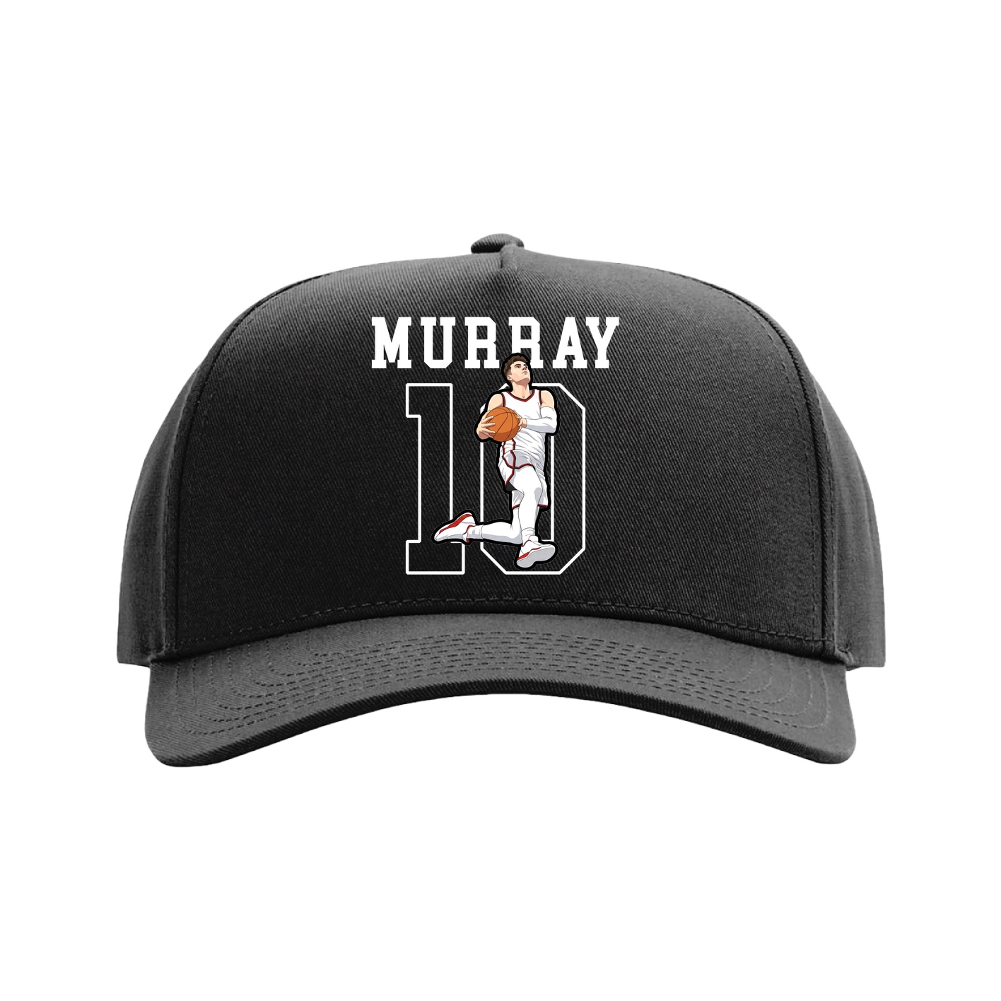 Full Fabric Five-Panel Champ Cap — Shirsey in Black
