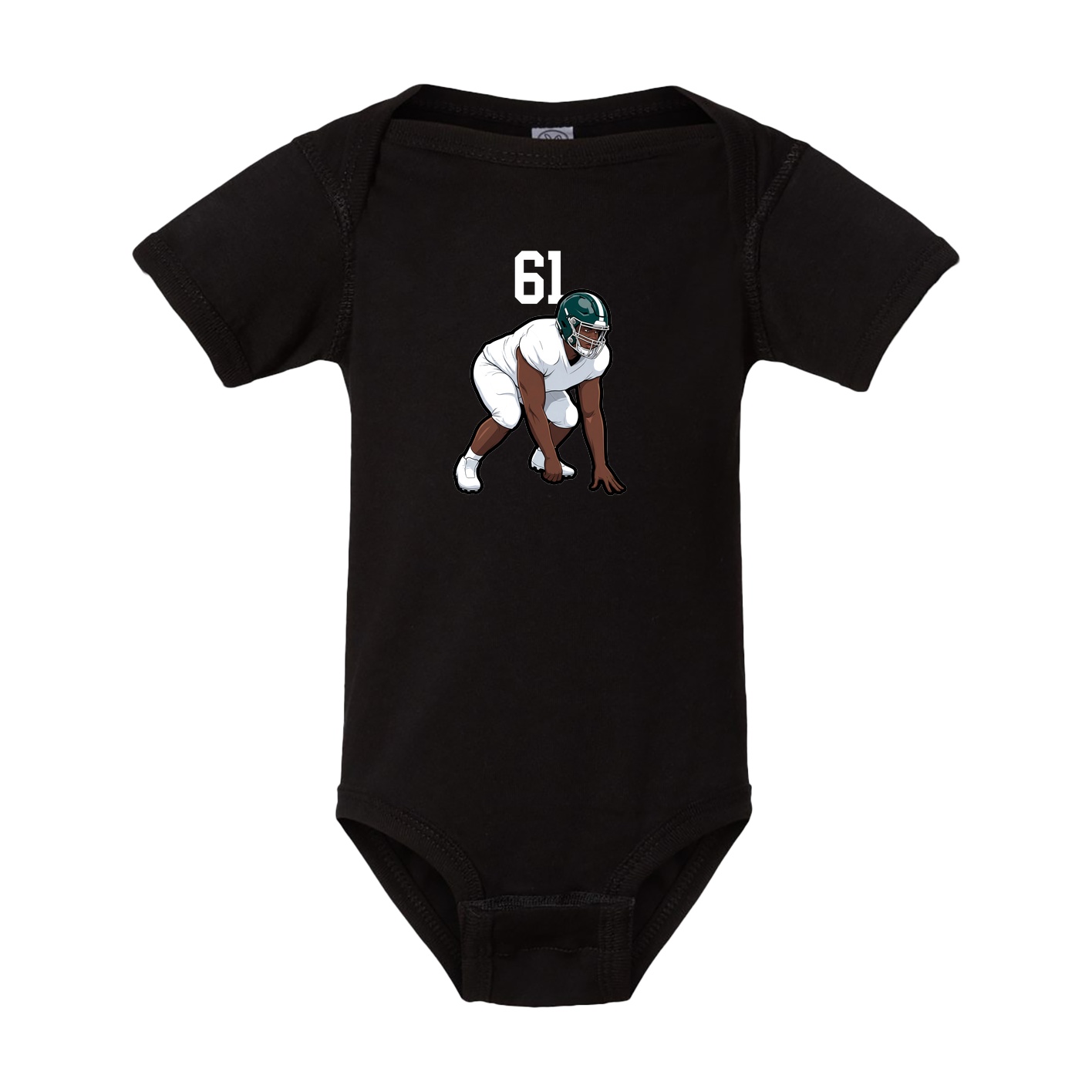 Baby Onesie — Number Top in Black
