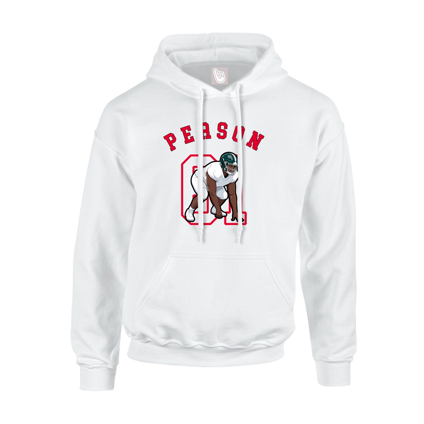 Hoodie — Shirsey Arch in White