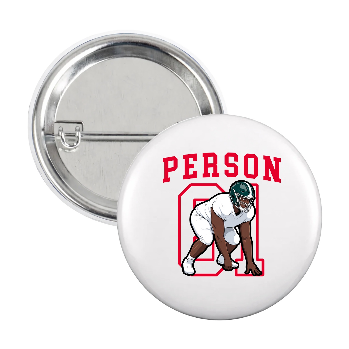 Game Day Button — Shirsey in White