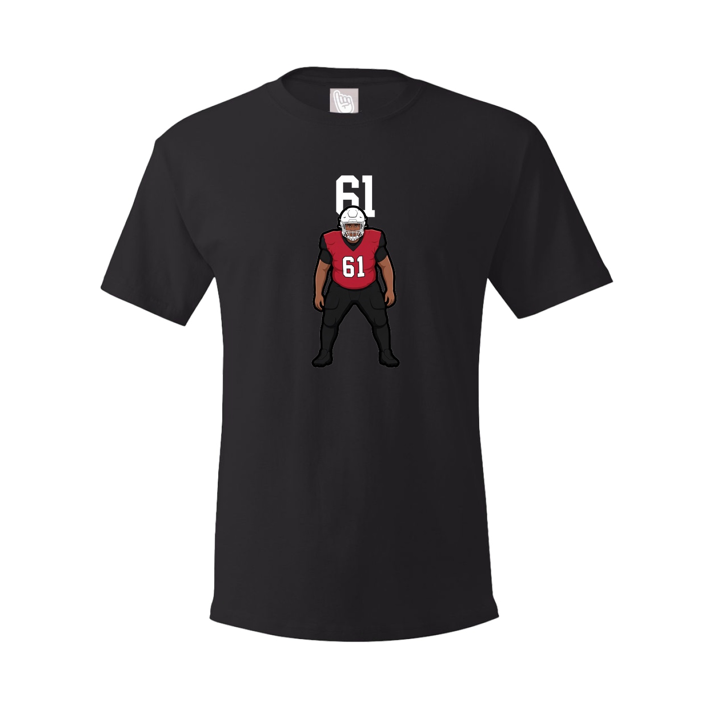 Youth Tee — Number Top in Black