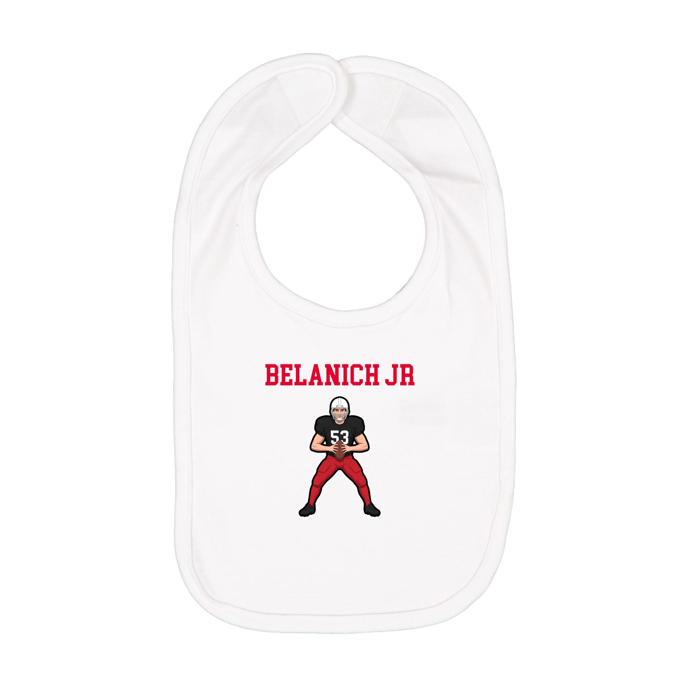Infant Bib — Shirsey in White