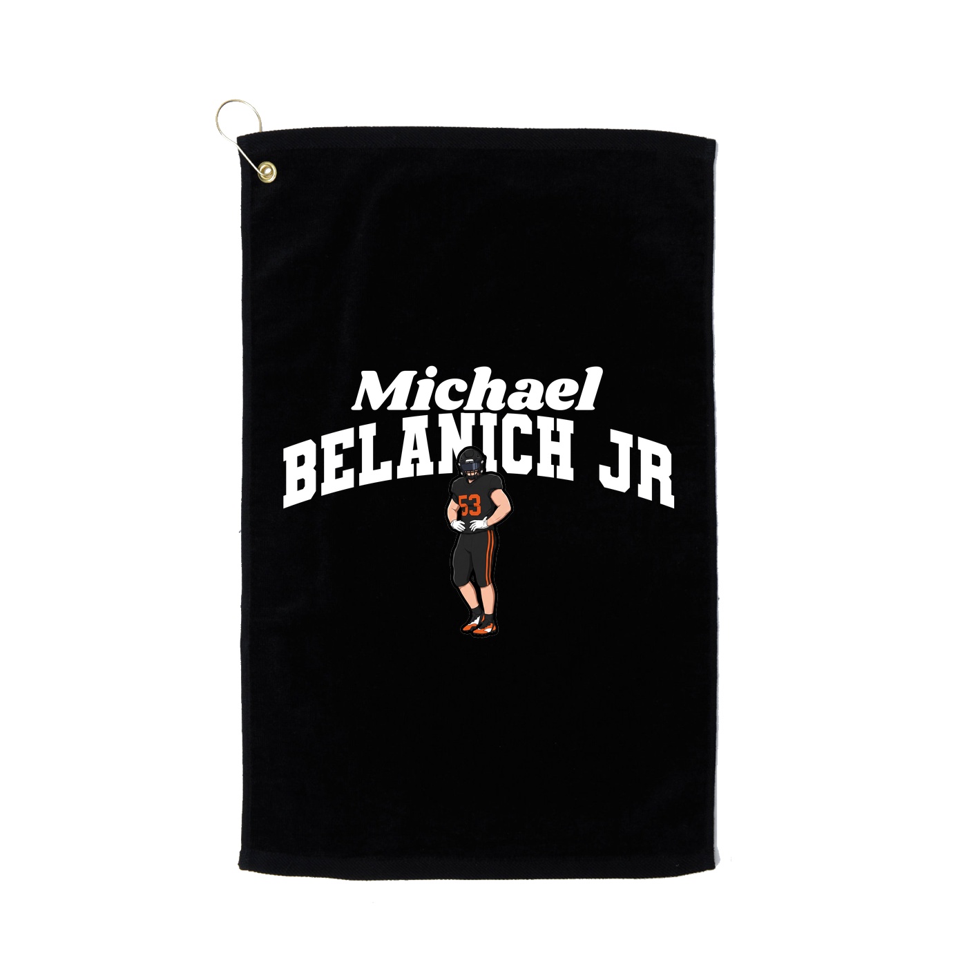 Golf Towel — Signature Arch in Black