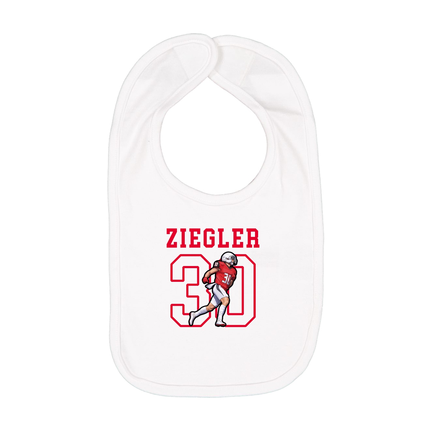 Infant Bib — Shirsey in White