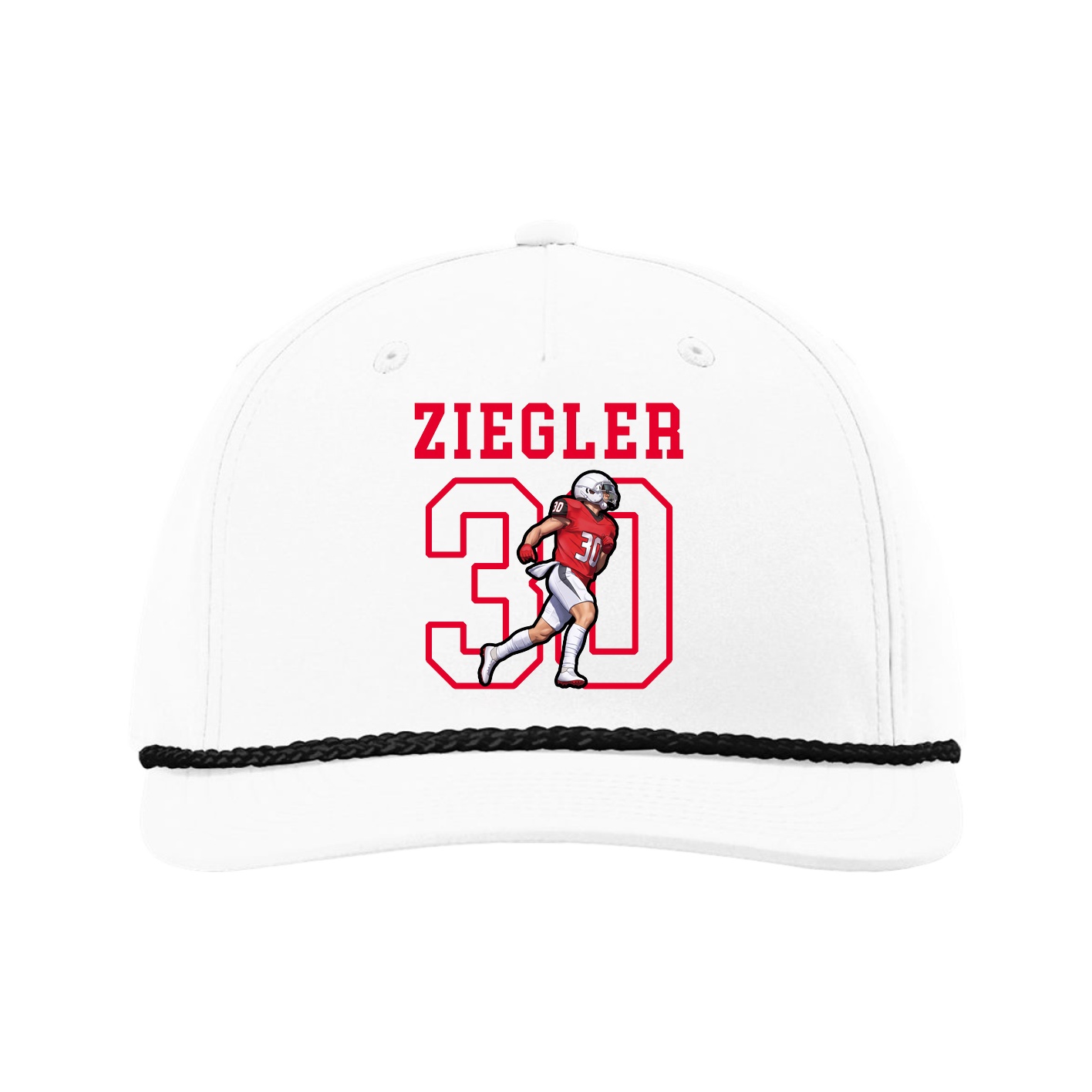 Five-Panel Classic Rope Cap — Shirsey in White