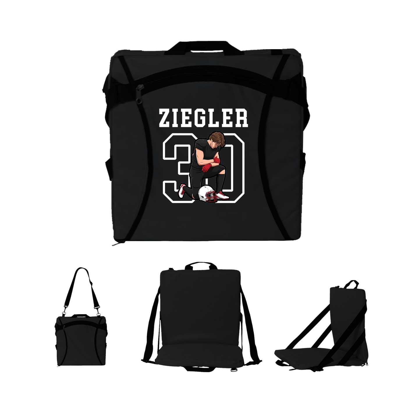 Folding Stadium Seat — Shirsey in Black