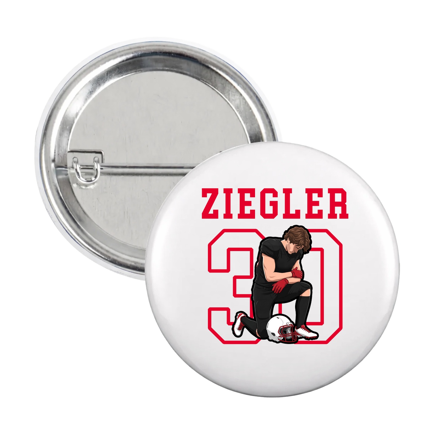 Game Day Button — Shirsey in White