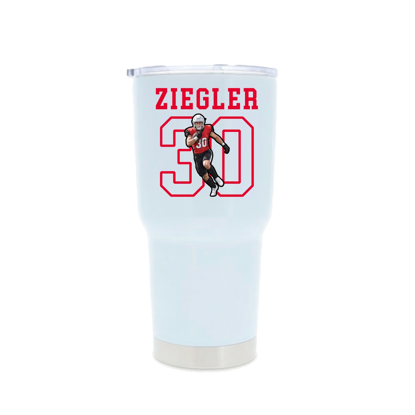 30oz Stainless Steel Tumbler — Shirsey in White