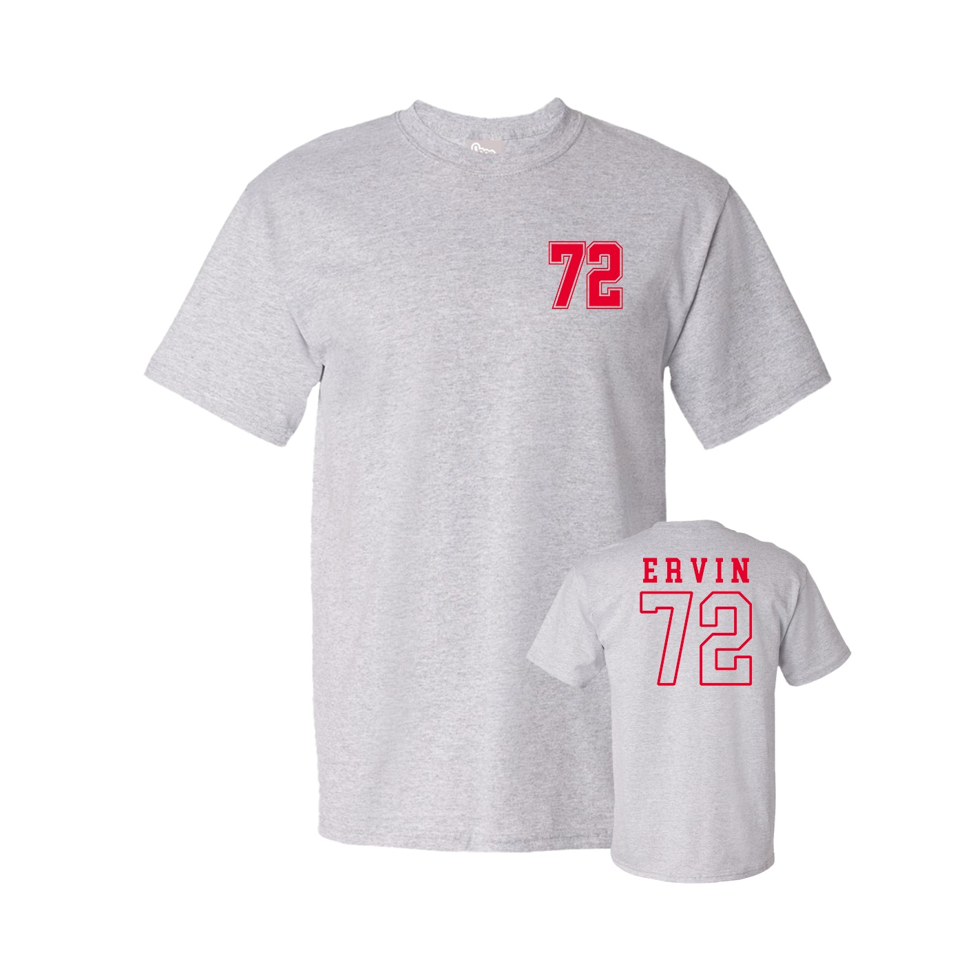 Youth Tee — Chest Back in Grey