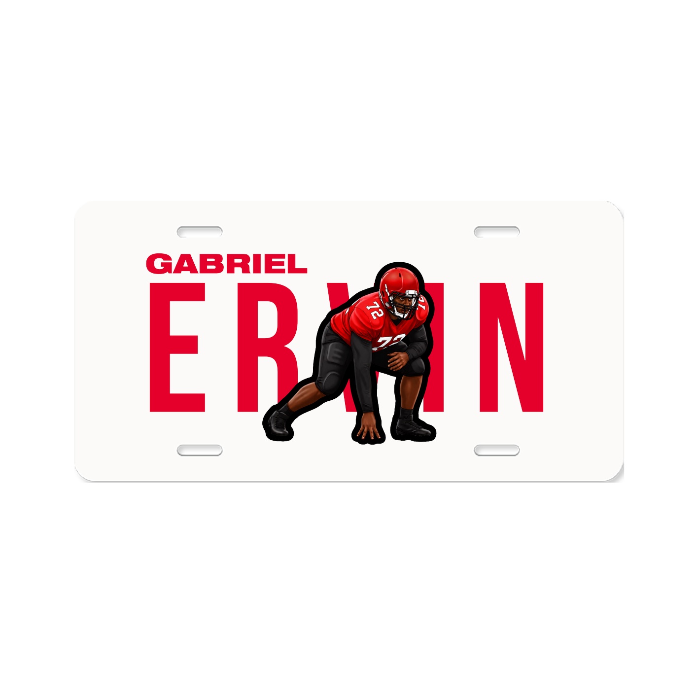 License Plate — Player Name in Classic