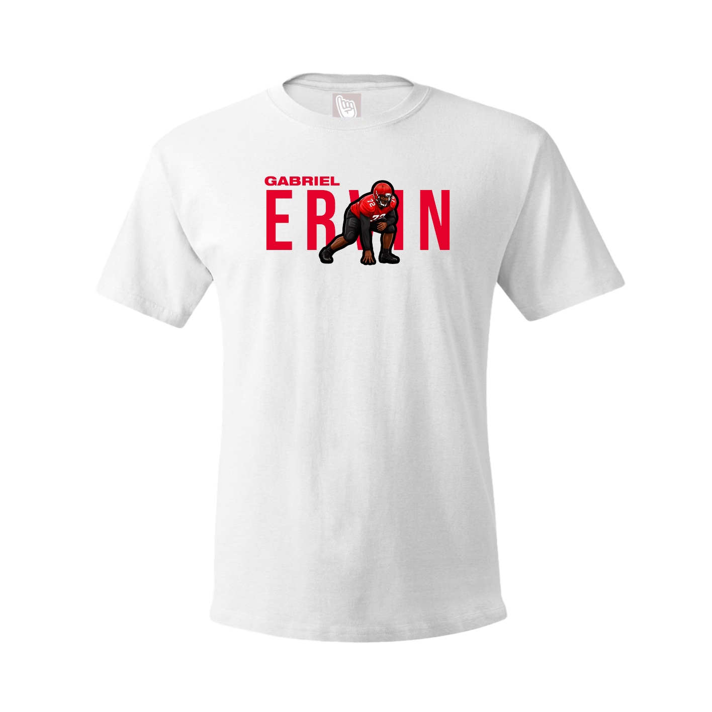 Youth Tee — Player Name in White