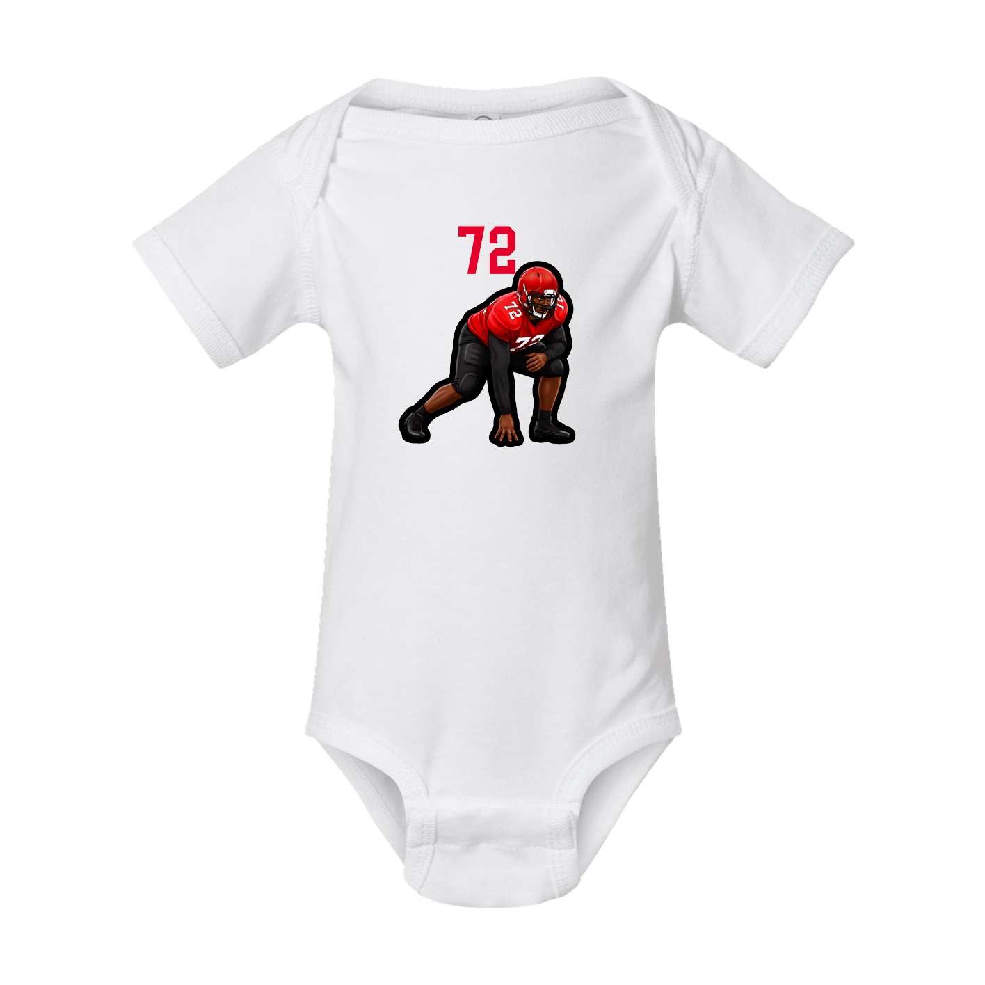 Baby Onesie — Number Top in White