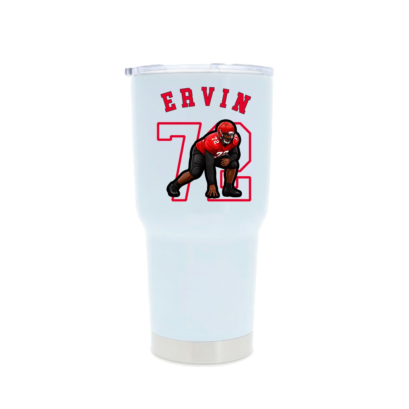 30oz Stainless Steel Tumbler — Shirsey Arch in White