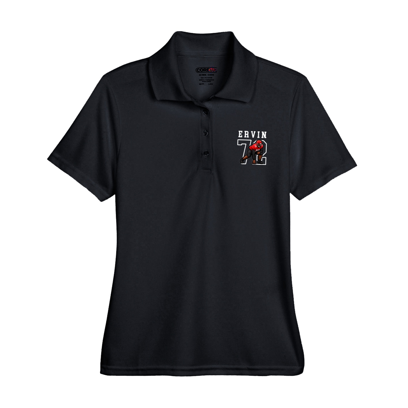 Womens Performance Polo — Shirsey in Black