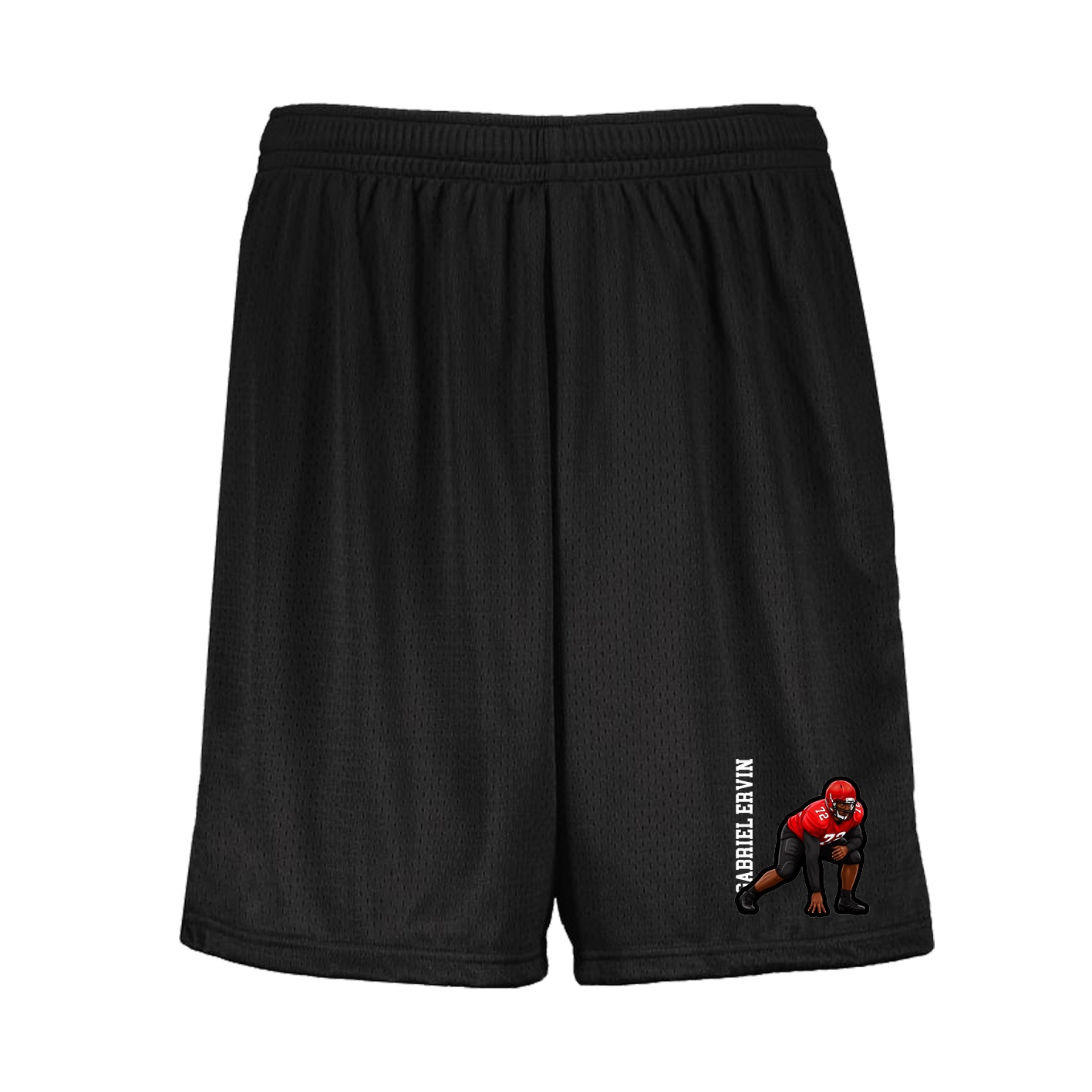 Shorts — Name Vertical in Black