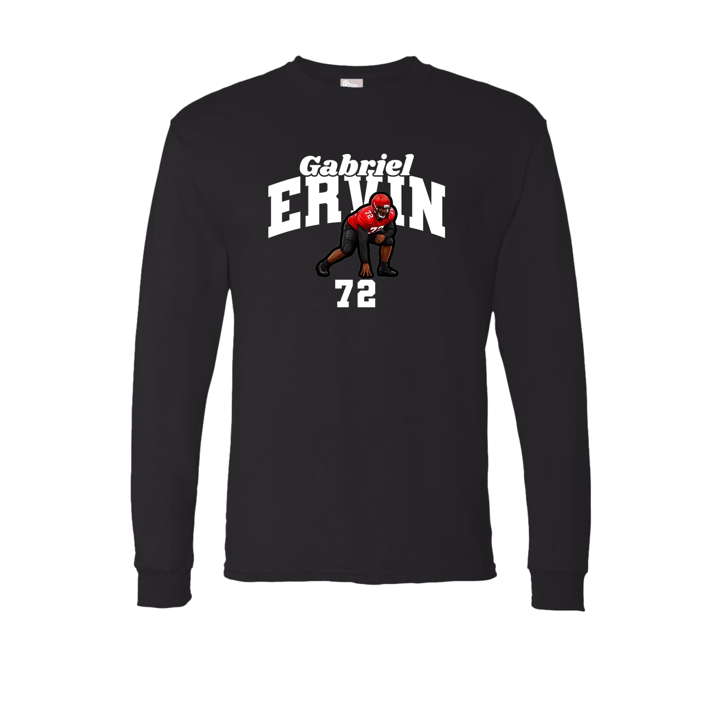 Long Sleeve Tee — Signature Arch in Black