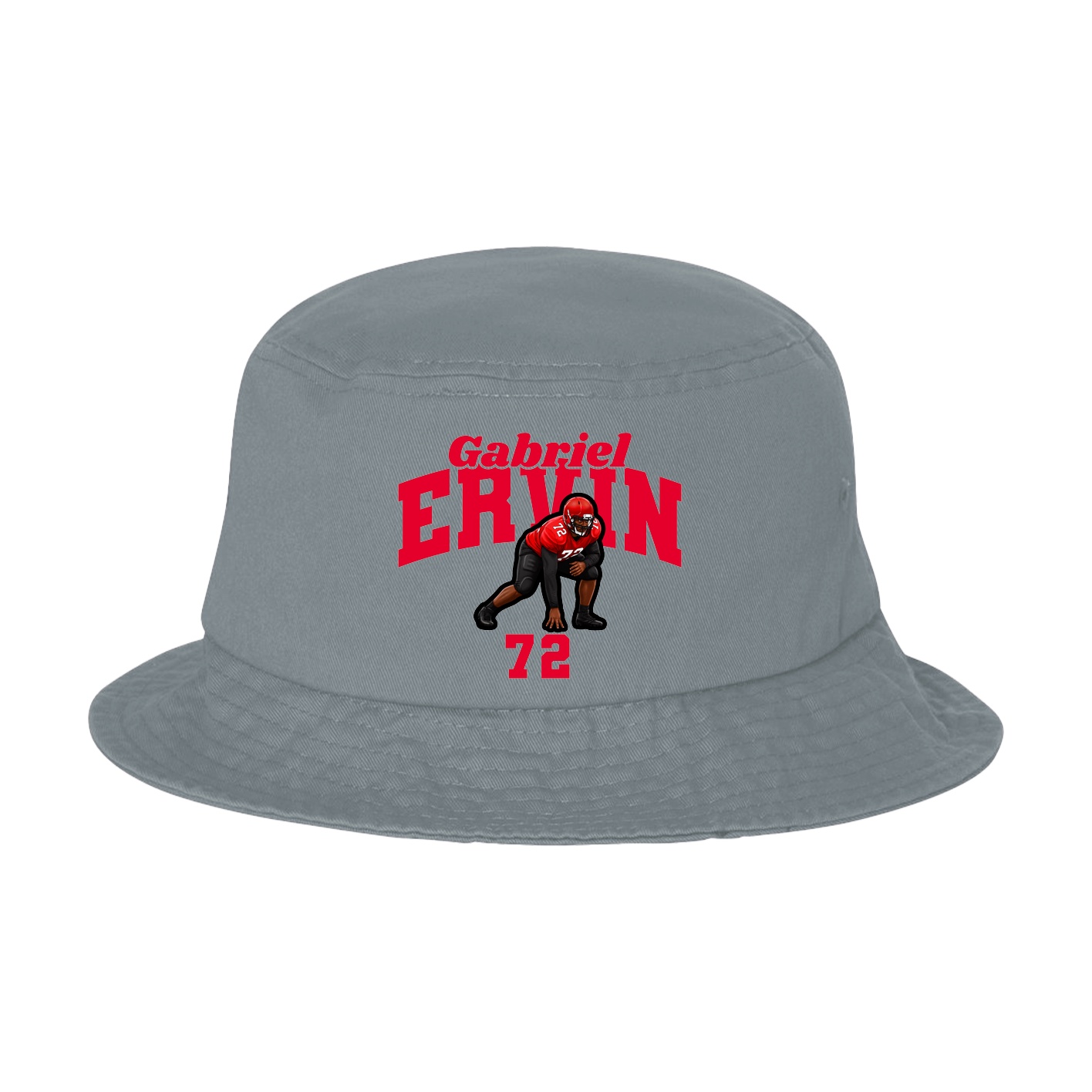 Bucket Cap — Signature Arch in Grey