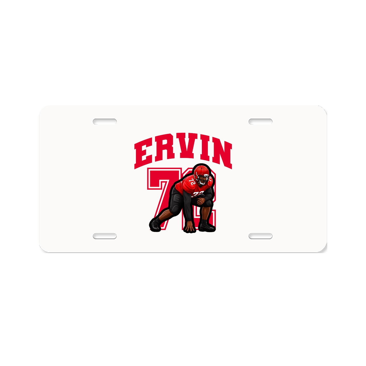 License Plate — Number in Classic