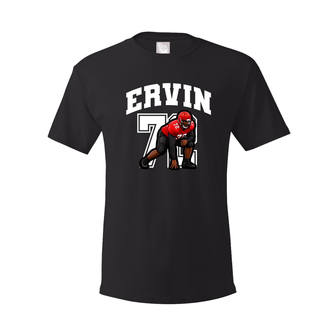 Youth Tee — Number in Black