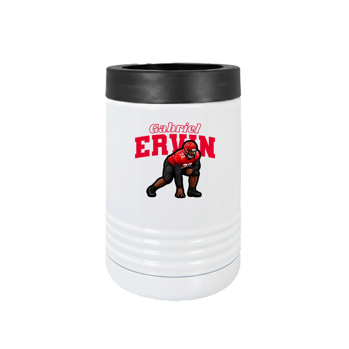 Beverage Holder — Name Arch in White