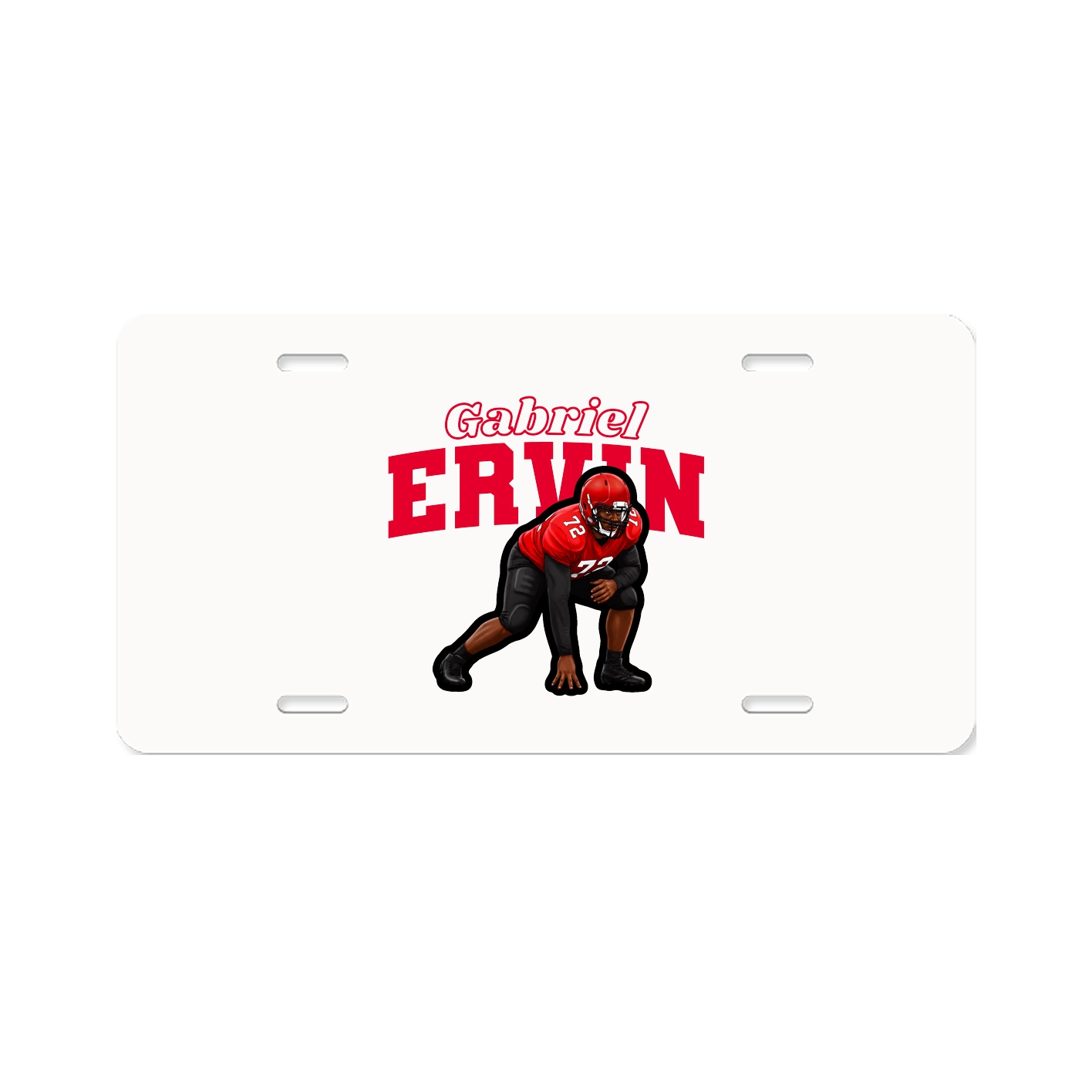 License Plate — Name Arch in Classic