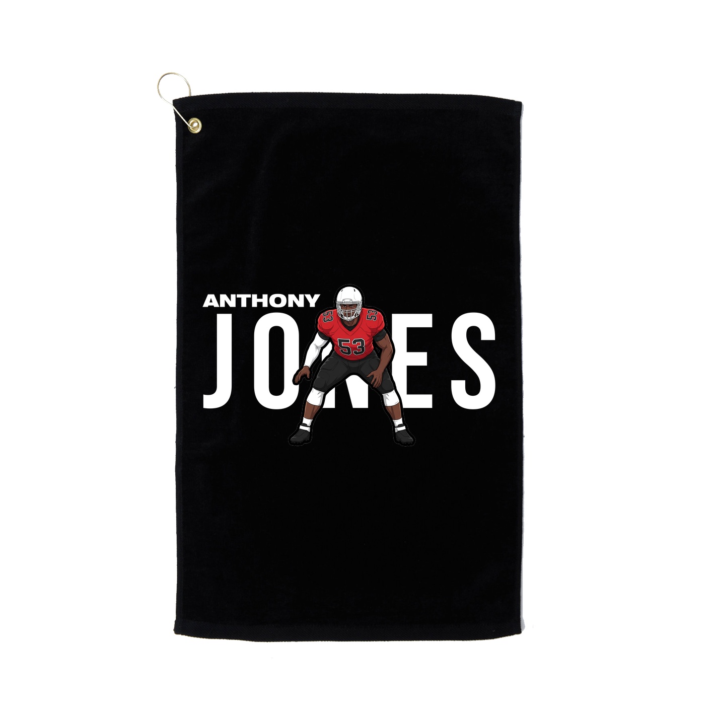 Golf Towel — Player Name in Black