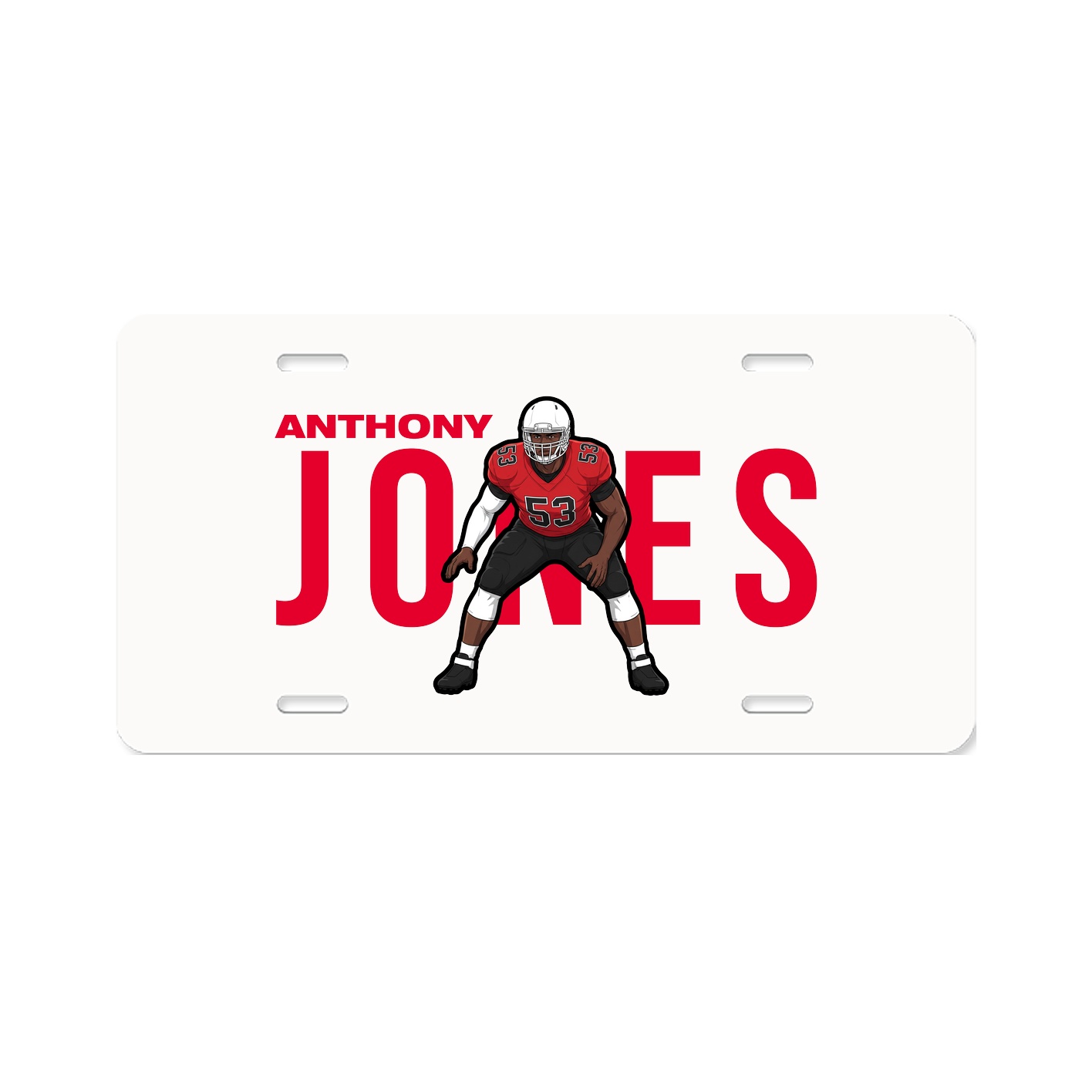License Plate — Player Name in Classic