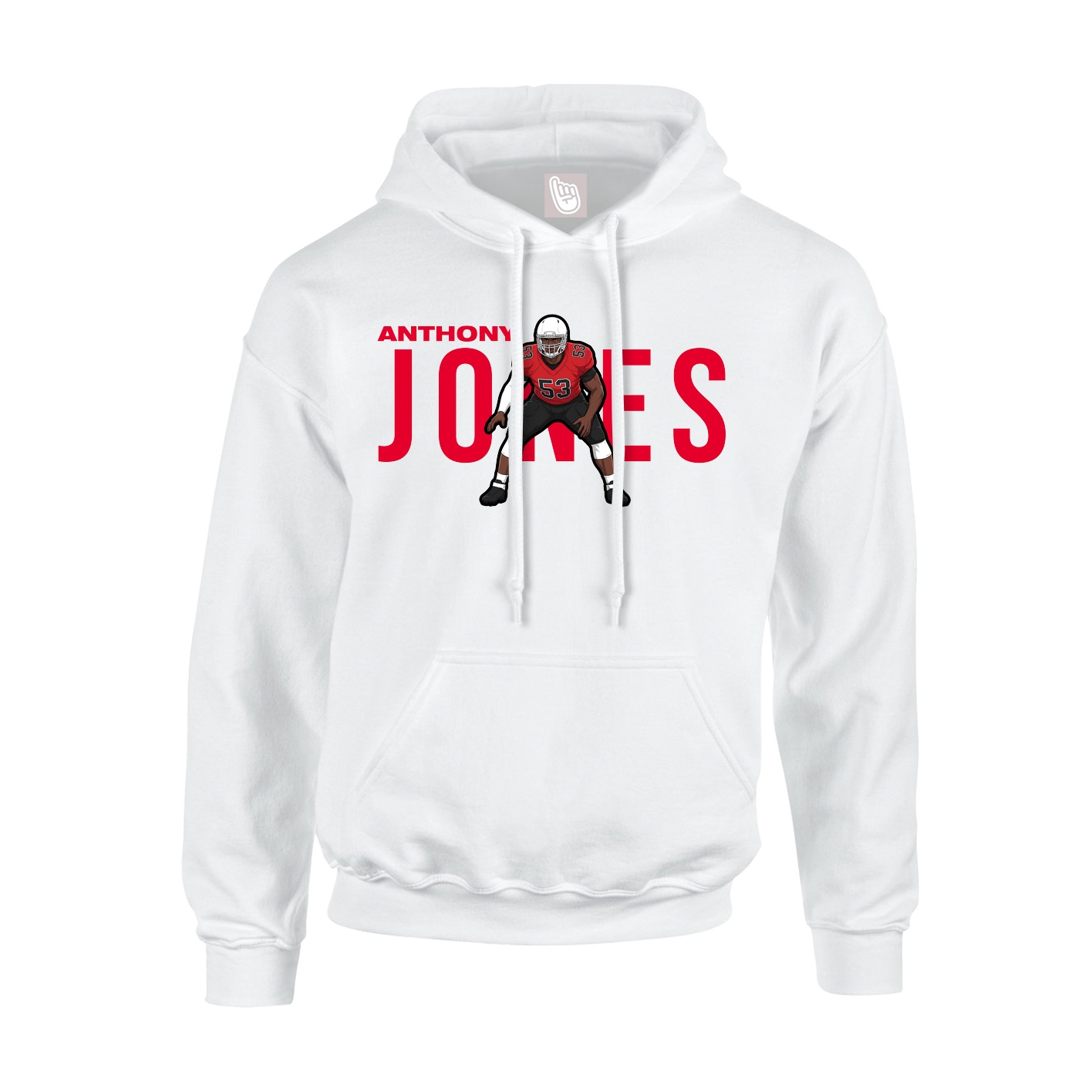 Youth Hoodie — Player Name in White