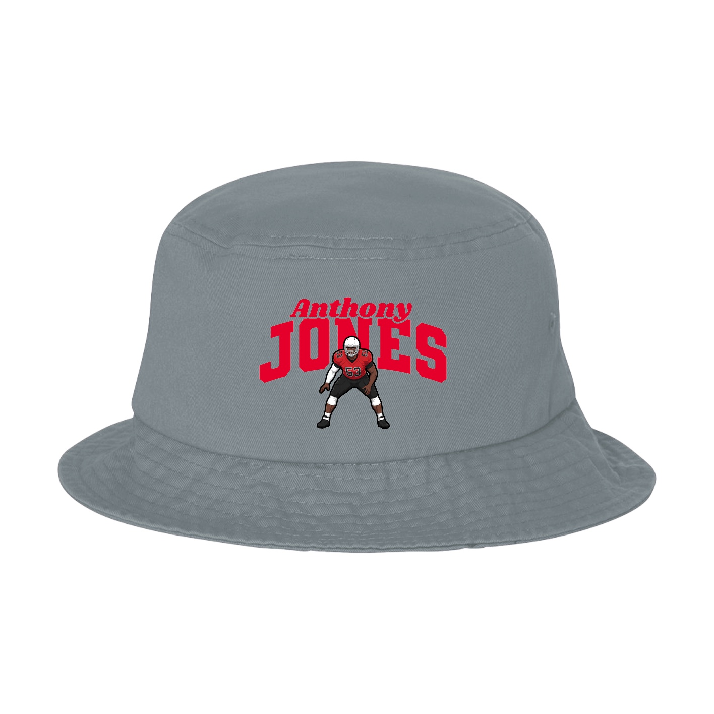 Bucket Cap — Signature Arch in Grey