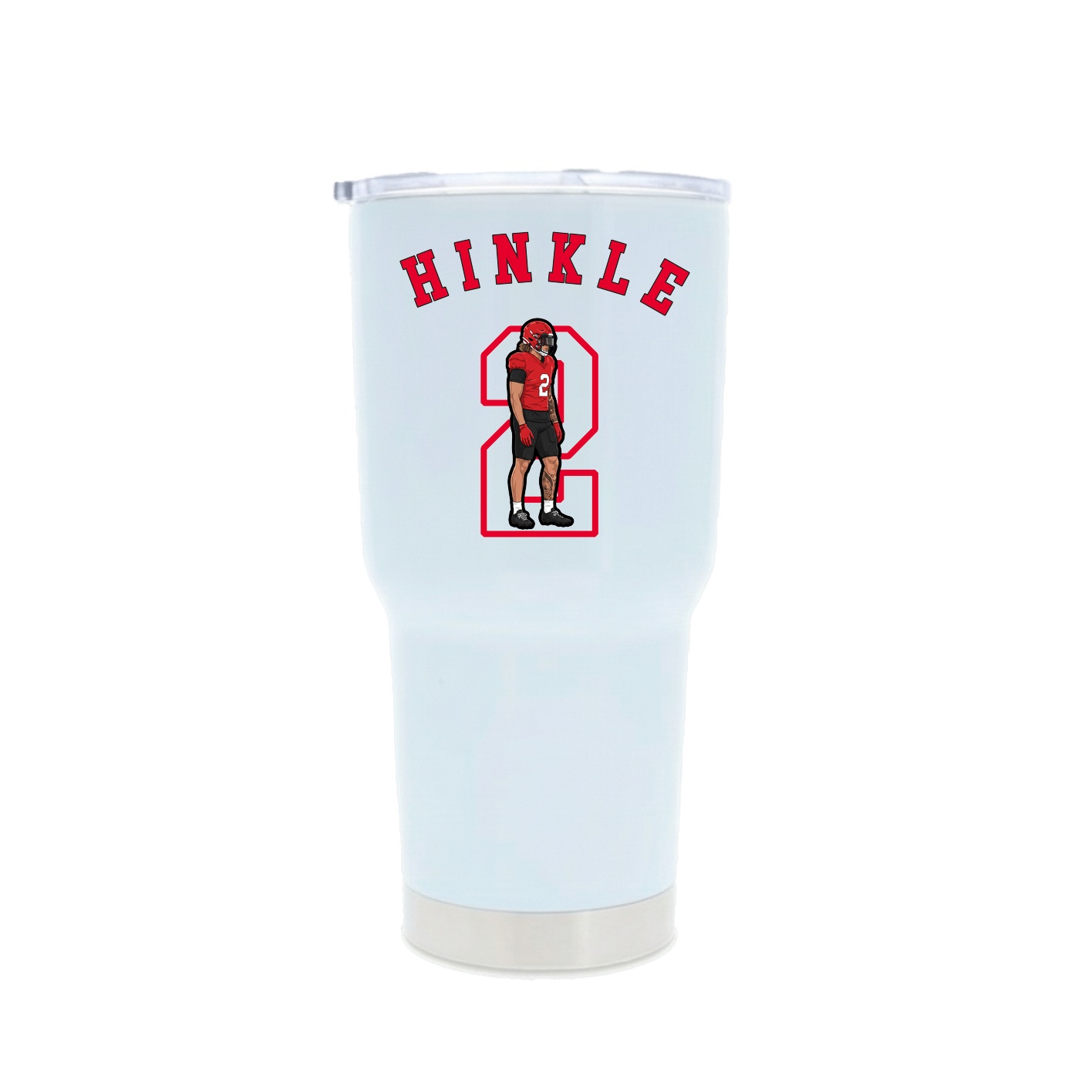 30oz Stainless Steel Tumbler — Shirsey Arch in White
