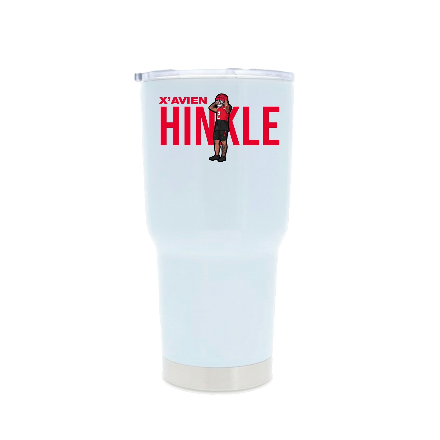 30oz Stainless Steel Tumbler — Player Name in White