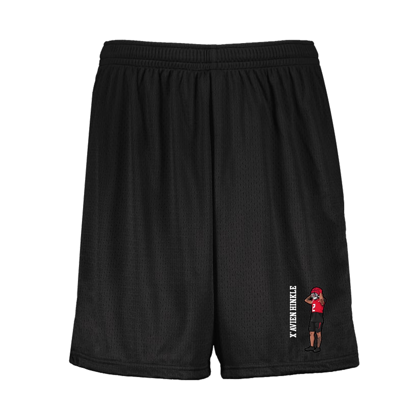 Shorts — Name Vertical in Black