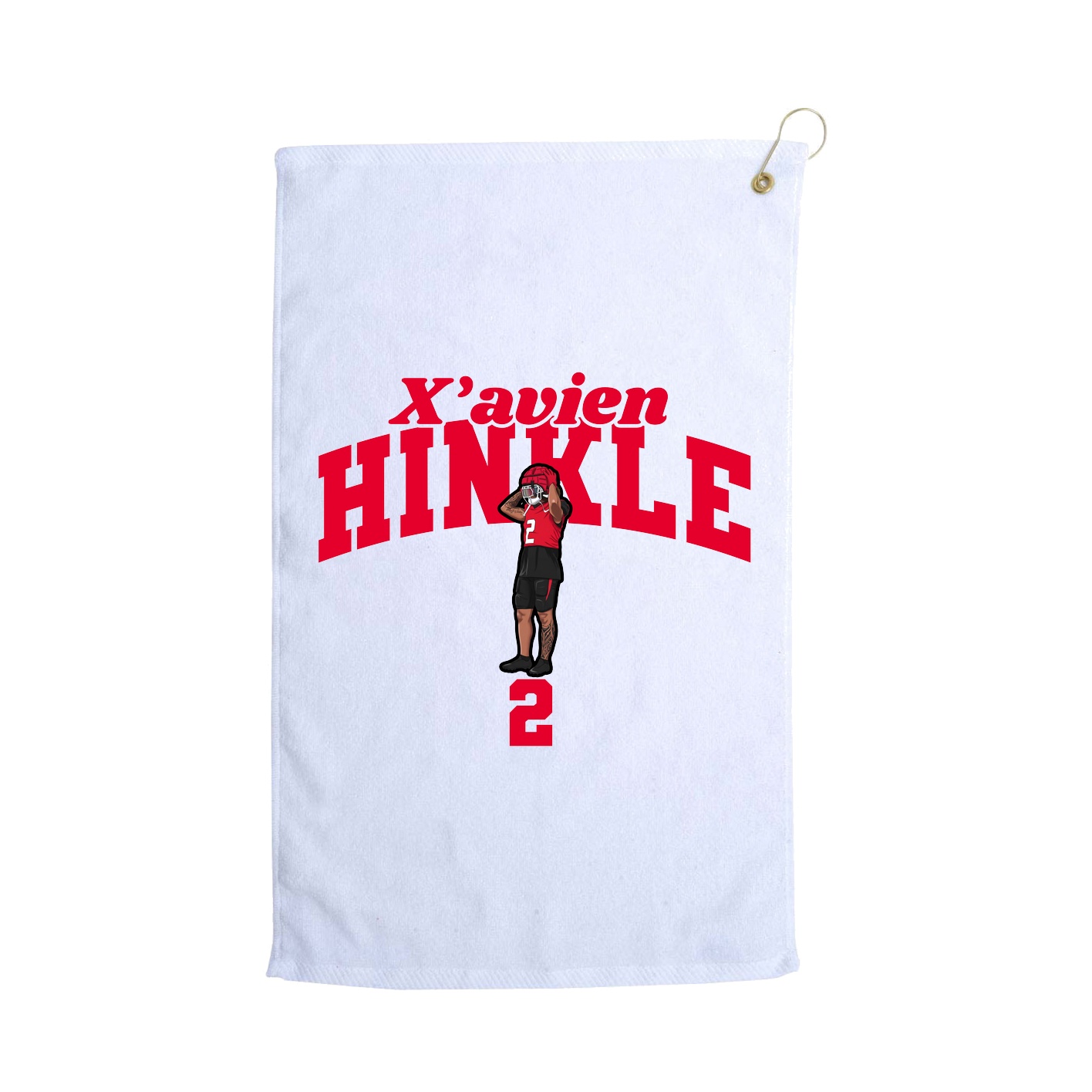 Golf Towel — Signature Arch in White