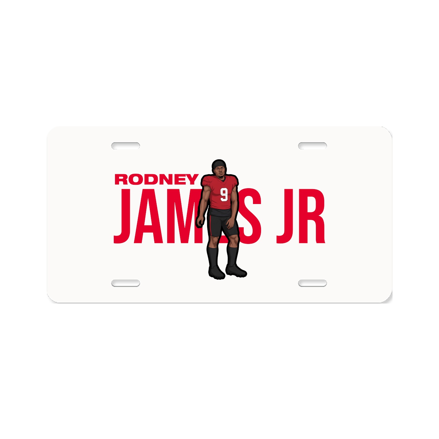 License Plate — Player Name in Classic