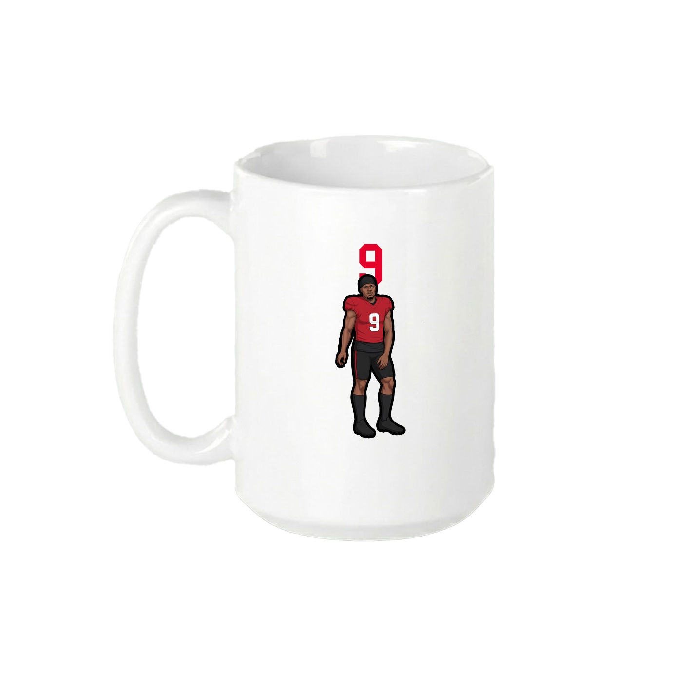 15oz Coffee Mug — Number Top in White