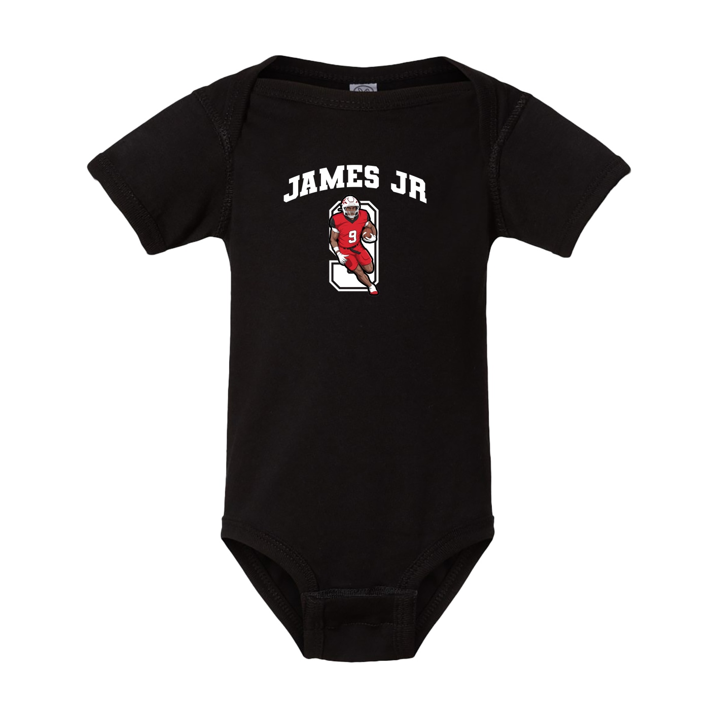 Baby Onesie — Number in Black